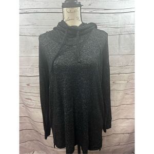 Motherhood Maternity Gray Cowl Neck Long Sleeve Pullover‎ Top